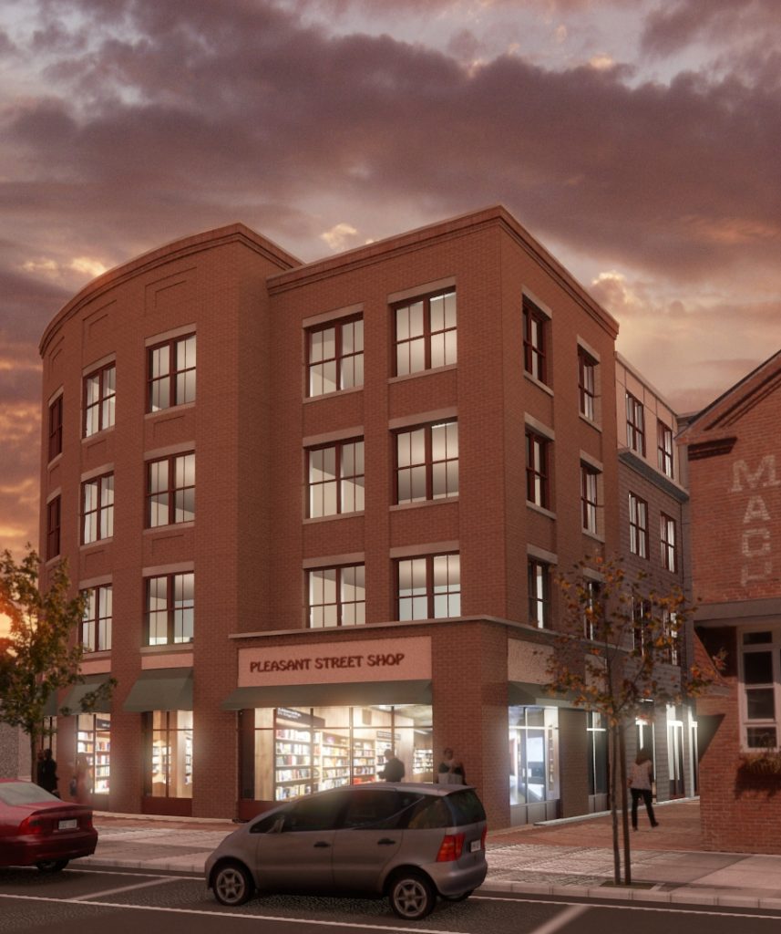 Rendering of The Lumber Yards Apartments courtesy of Valley CDC and Davis Square Architects